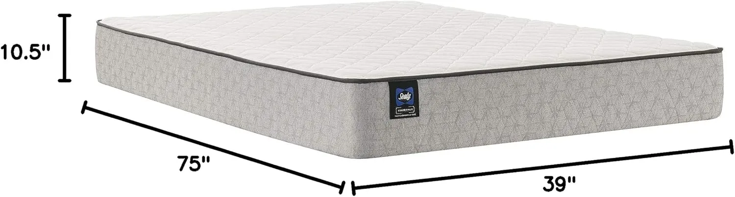 Sealy Essentials Spring Autumn Ash Soft Feel Mattress, Twin