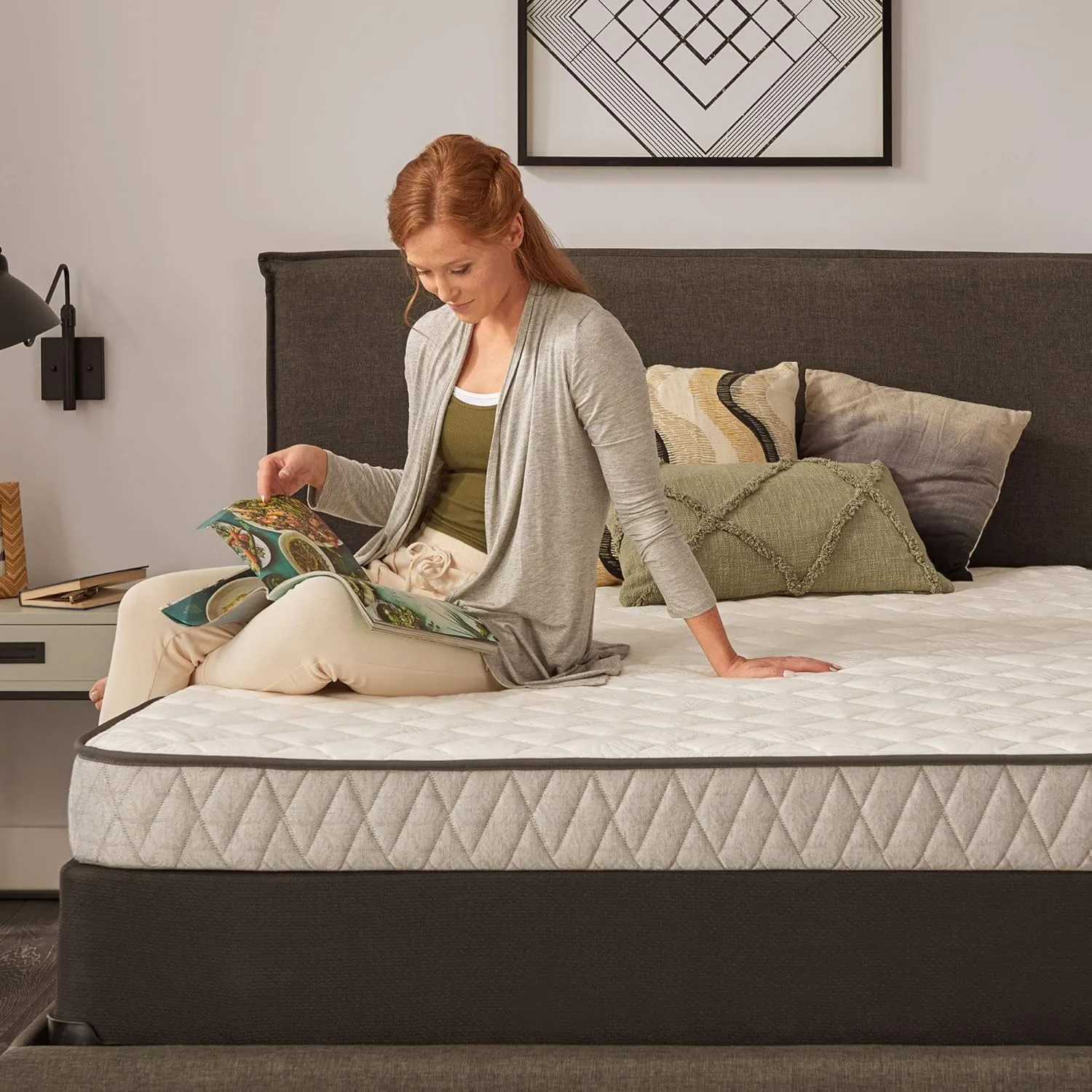 Sealy Essentials Spring Spruce Firm Feel Mattress, Full