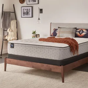 Sealy Essentials Spring Winter Green Faux Eurotop Soft Feel Mattress, Queen