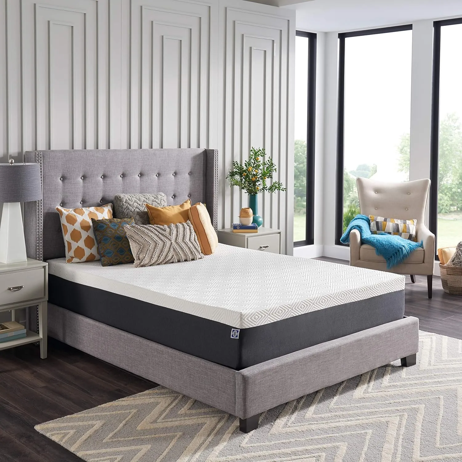 Sealy - Hybrid Bed in a Box - 12 Inch, Medium Feel, Queen Size, CopperChill Technology, CertiPur-US Certified