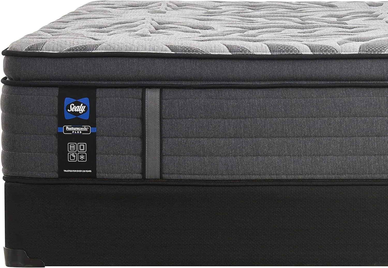 Sealy Posturepedic Plus, Euro Pillow Top 14-Inch Medium,Memory Foam Mattress with Surface-Guard - Queen