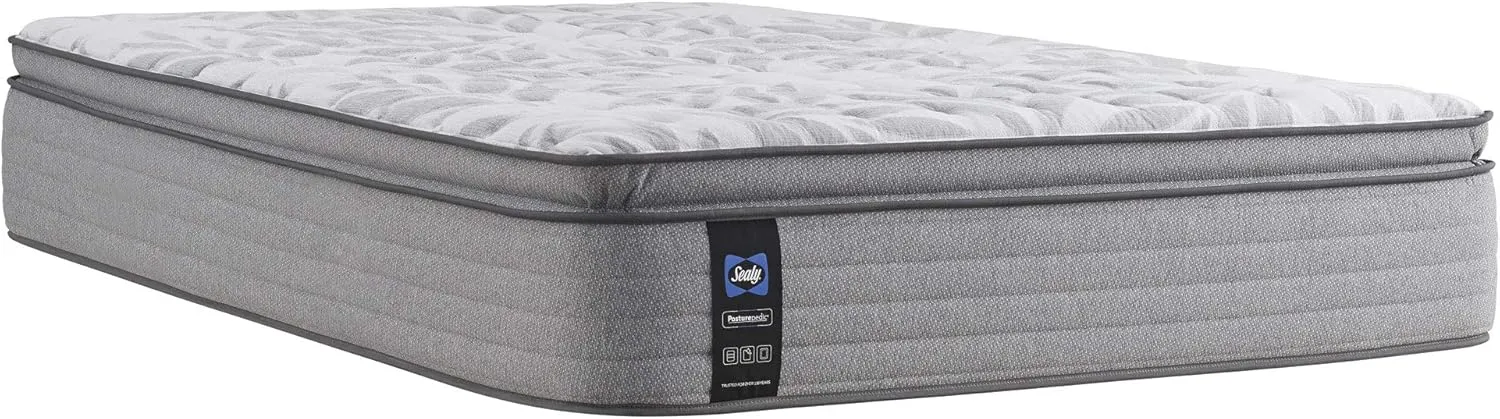 Sealy Posturepedic Spring Red Maple Euro Pillowtop Soft Feel Mattress and 5-Inch Foundation, King