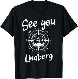 See You Hiking Lindberg Germany Vacation Ski Compass T-Shirt