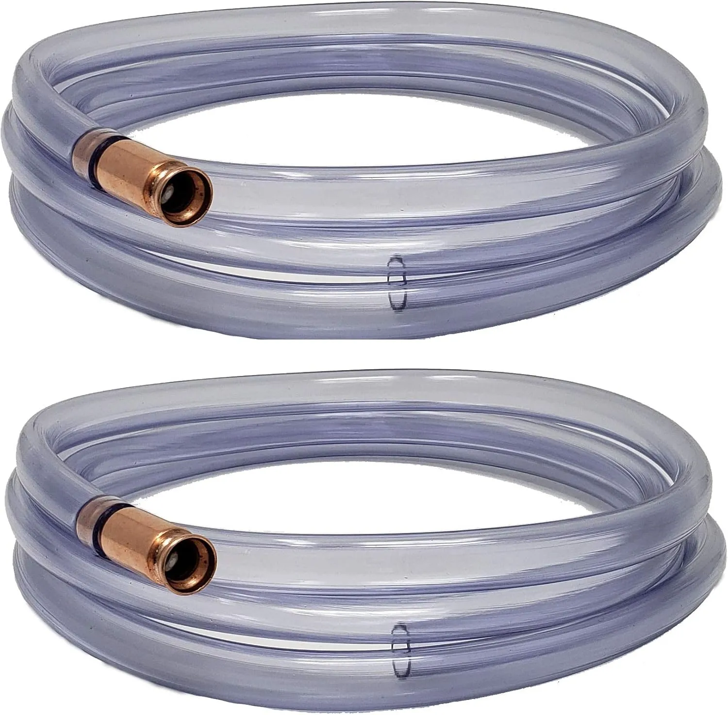 Self Priming Siphon Hose | Multipurpose Syphon Pump for Water, Liquids, Oil & Gas |- Aquarium Draining, Fuel Transfer | Crystal Clear Food Grade Tubing Made in USA - 1/2-Inch ID, Extended 10 FT Length