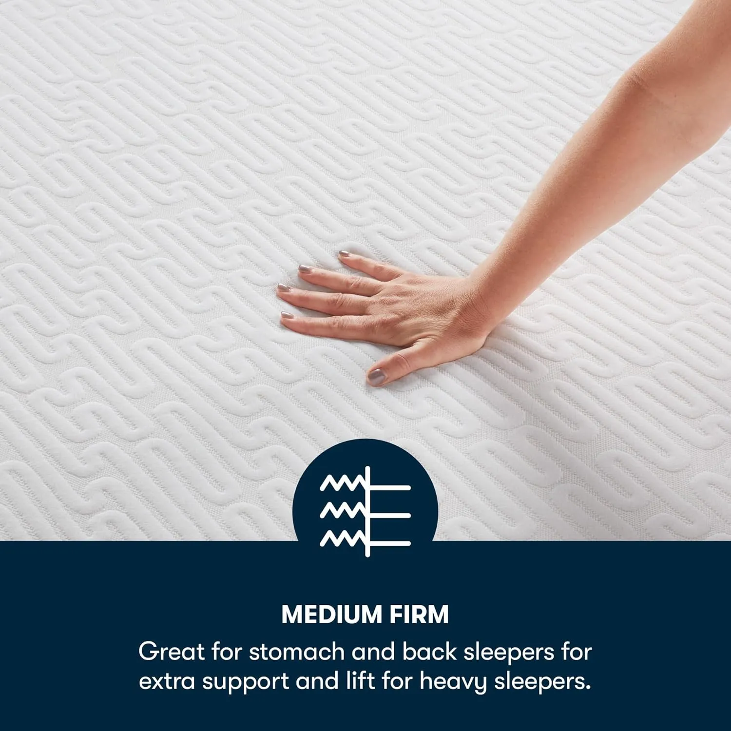 Serta - 7 inch Cooling Gel Memory Foam Mattress, Full Size, Medium-Firm, Supportive, CertiPur-US Certified, 100-Night Trial - For Ewe, White