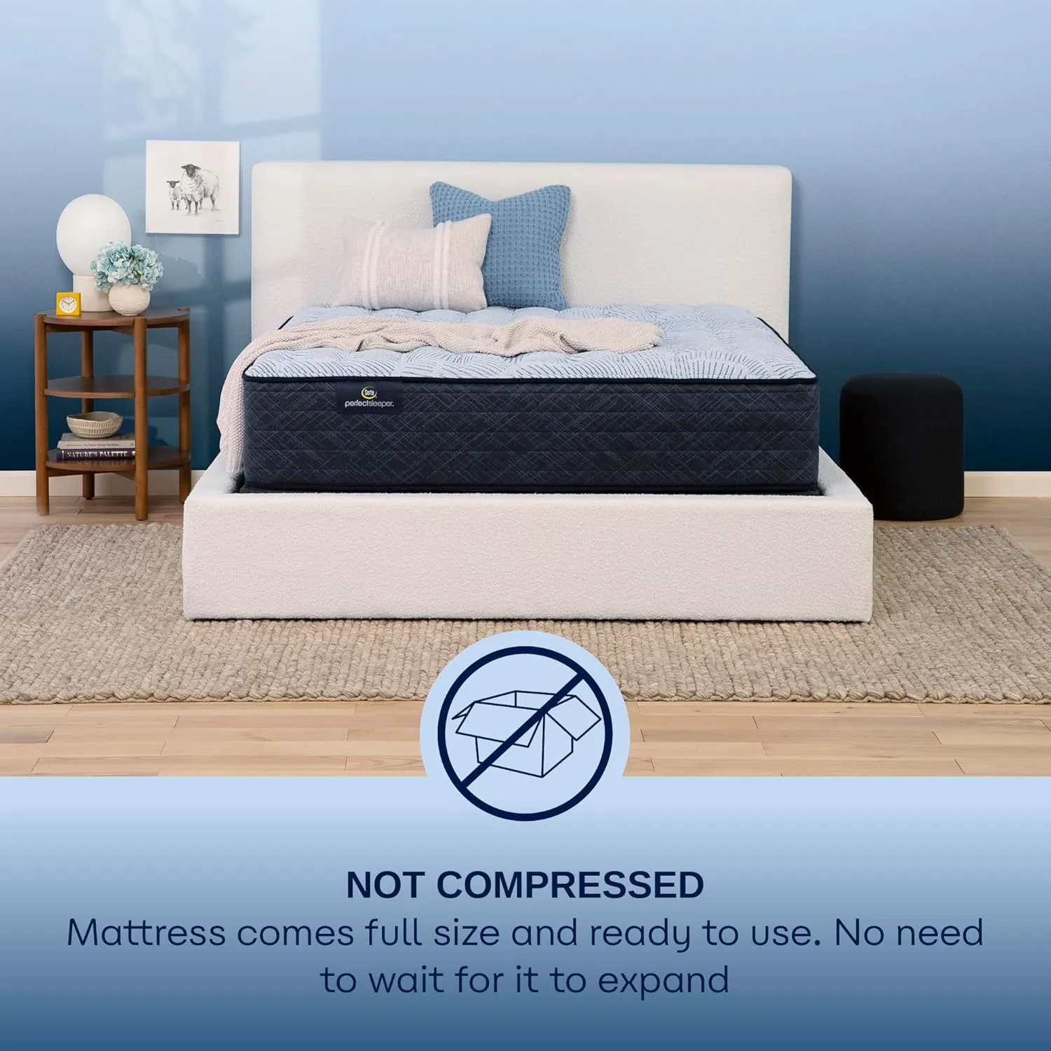 Serta Perfect Sleeper Enhanced 13.5" Full Mattress - Medium, Cooling Gel Memory Foam, Pocket Innersprings for Motion Isolation, Edge Support, CertiPUR-US Certified - Nurture Night