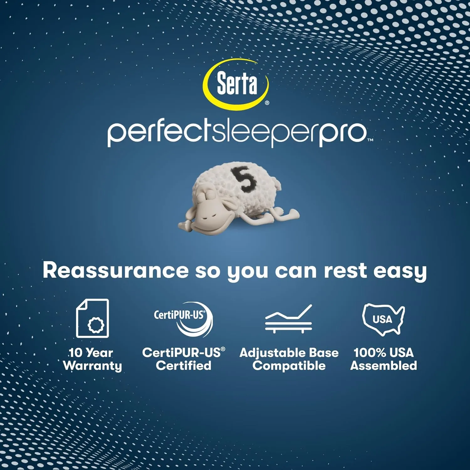 Serta Perfect Sleeper Pro - Hampton 12.5" Extra Firm Queen Latex Hybrid Mattress - 5 Support Zones and Cooling Tech for Premium Hybrid Comfort - 100 Night Trial, CertiPUR-US Certified