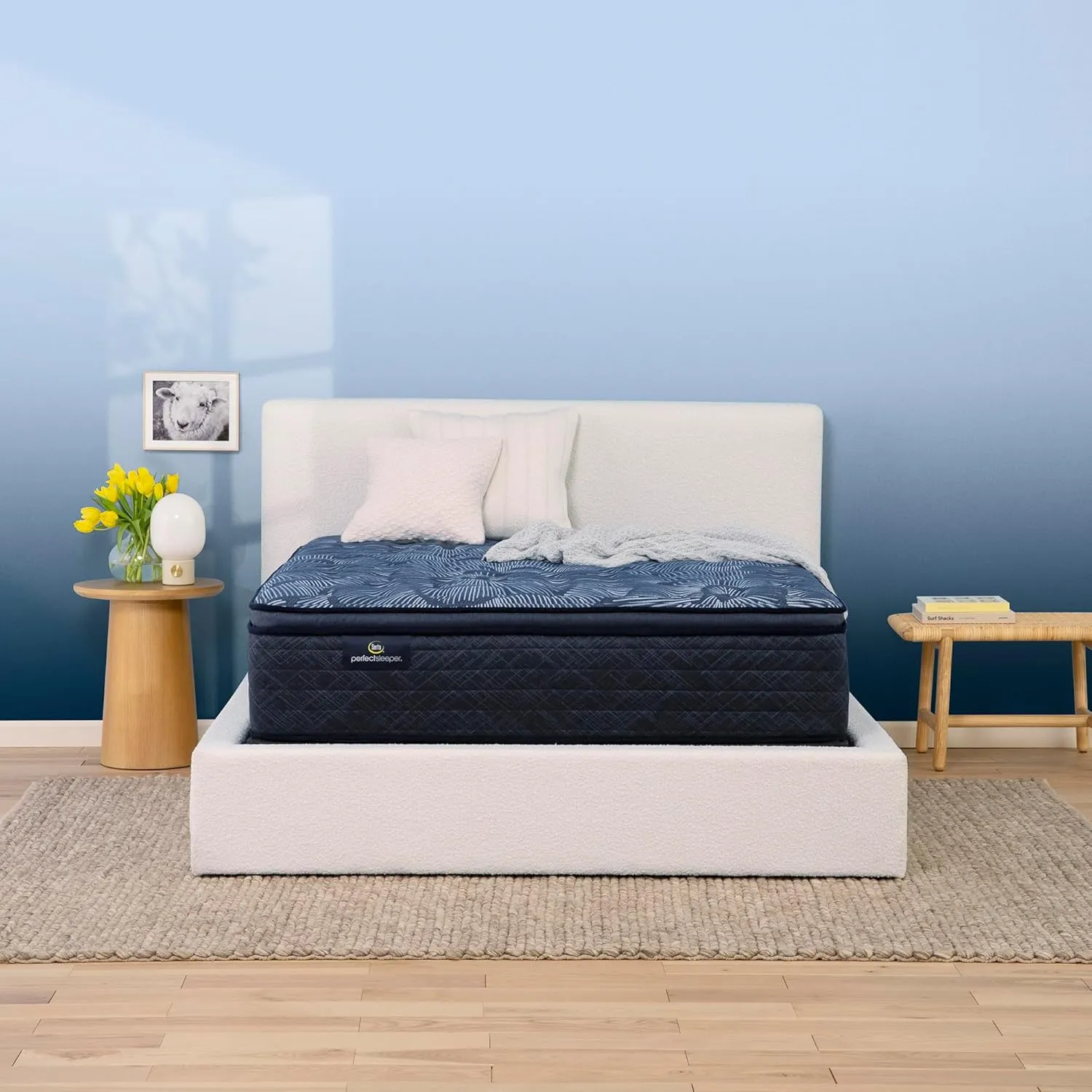 Serta Perfect Sleeper Ultimate 14.5" Queen Mattress - Medium Pillow Top, Cooling Gel Memory Foam, Pocket Innersprings for Motion Isolation, Edge Support, CertiPUR-US Certified - Oasis Sleep