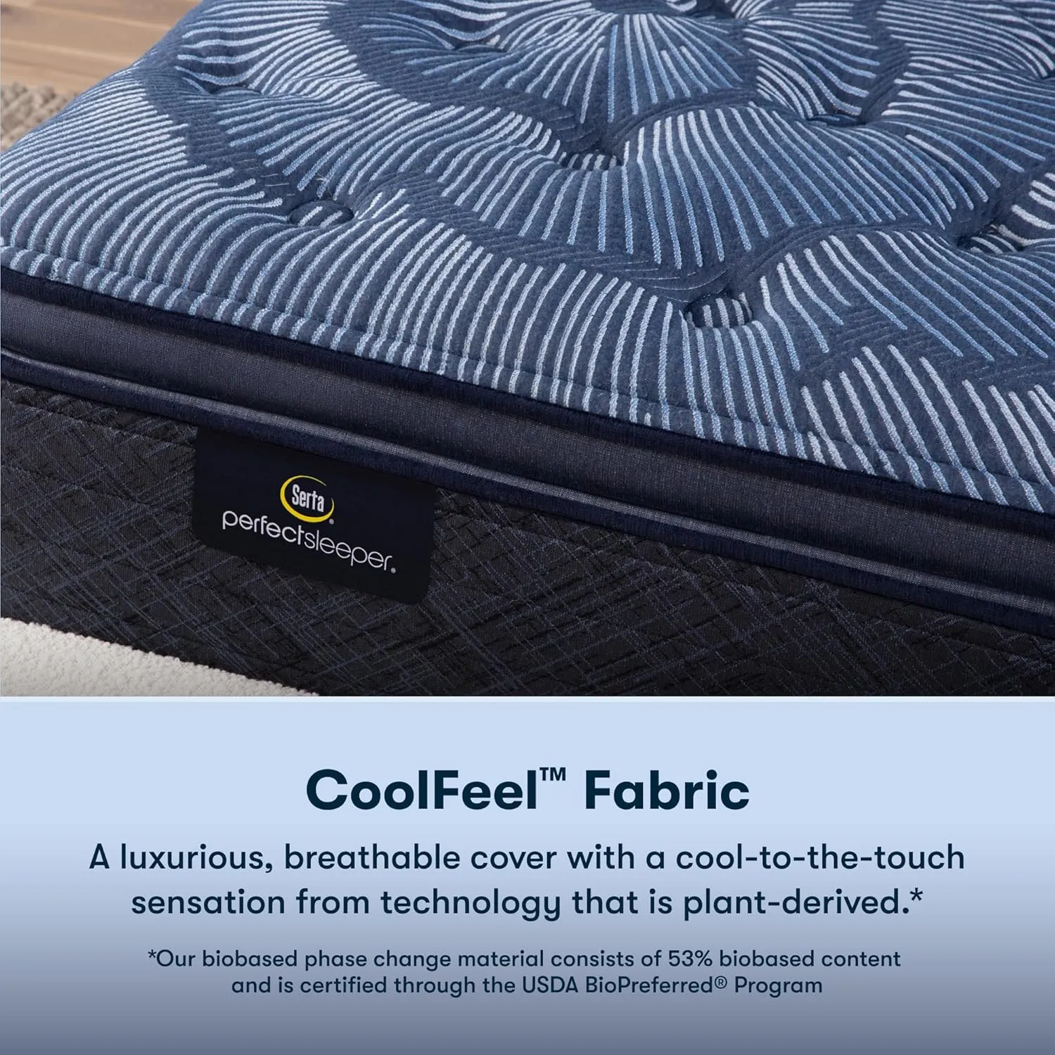 Serta Perfect Sleeper Ultimate 15" King Mattress - Plush Pillow Top, Cooling Gel Memory Foam, Pocket Innersprings for Motion Isolation, Edge Support, CertiPUR-US Certified - Oasis Sleep
