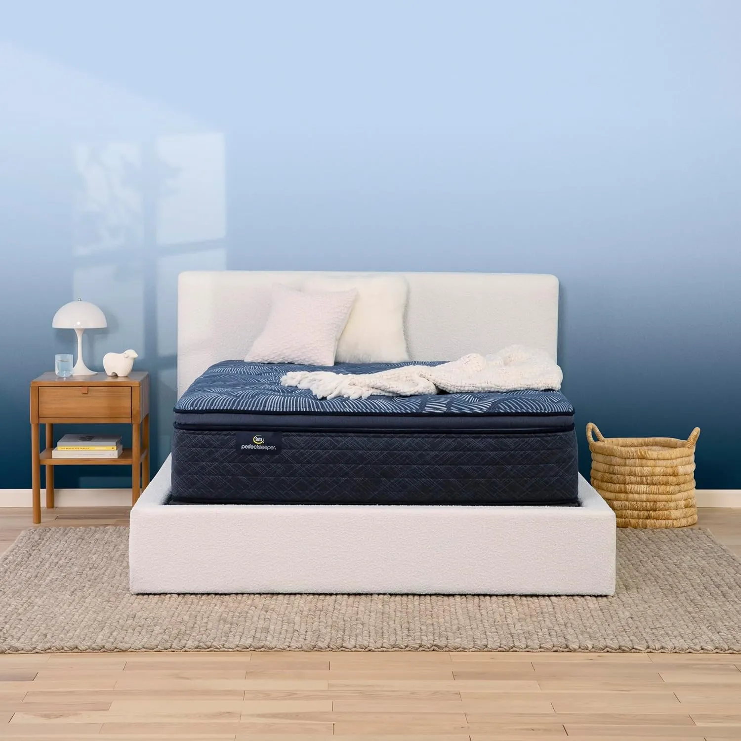 Serta Perfect Sleeper Ultimate 15" King Mattress - Plush Pillow Top, Cooling Gel Memory Foam, Pocket Innersprings for Motion Isolation, Edge Support, CertiPUR-US Certified - Oasis Sleep