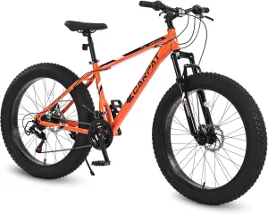 Shock Absorbing Mountain Bike with Full Gearing Kit, Wide Tires, Double Disc Brakes, and Rugged Frame for All-Terrain Adventures