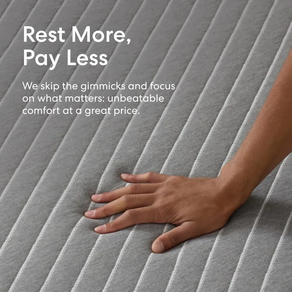 Siena 10” King Gel Memory Foam Mattress - Medium Firm - 180 Night Trial - Premium Pressure-Relieving Layers - 10 Year Warranty - Mattress in a Box - CertiPUR-US Certified