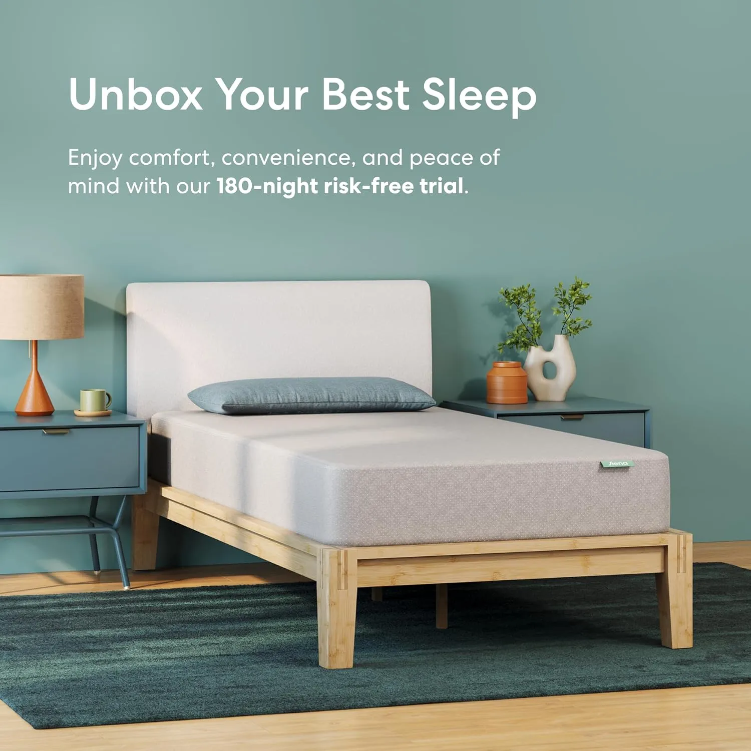 Siena 8” Twin Mattress - Gel Memory Foam - Medium Firm - 180 Night Trial - Premium Pressure-Relieving Layers - 10 Year Manufacturer Warranty - CertiPUR-US® Certified