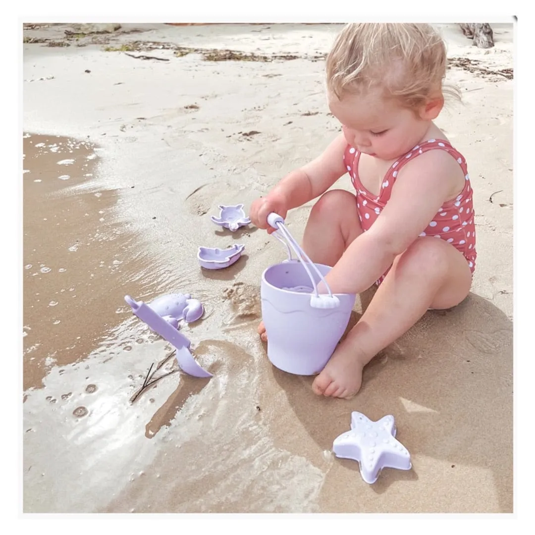 Silicone 8Pc Bucket & Spade Set - Lilac