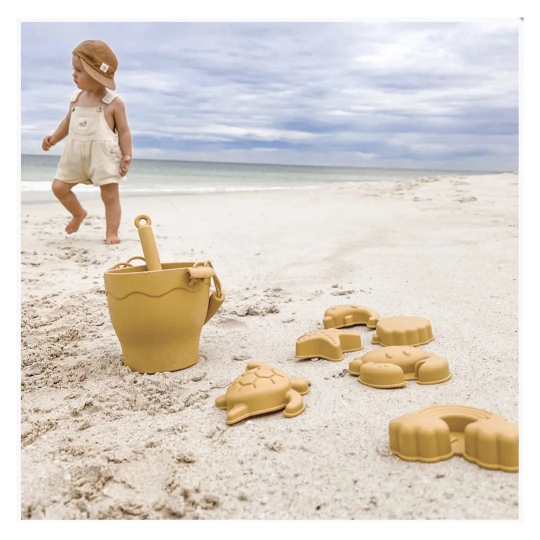 Silicone 8Pc Bucket & Spade Set - Sunshine