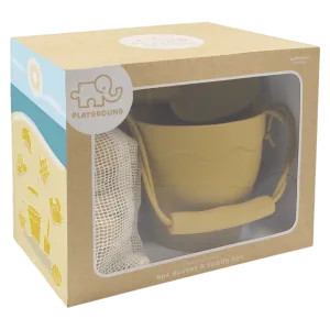 Silicone 8Pc Bucket & Spade Set - Sunshine