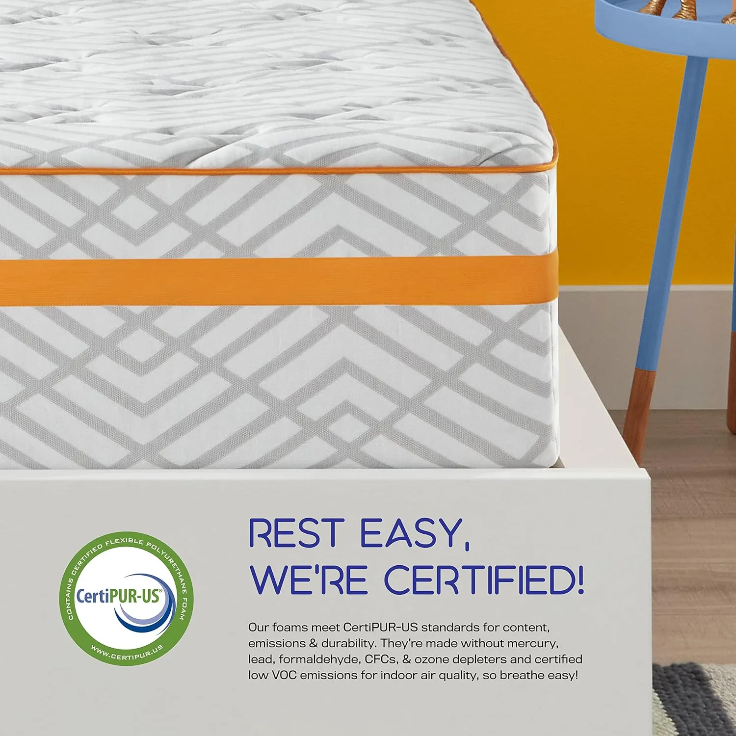Simmons Amazon Exclusive - Premium Hybrid Memory Foam Mattress - 12 Inch, Queen Size, Individually Wrapped Coils, Cooling Foam, Quilted Cover, CertiPur-US Certified, 100-Night Trial