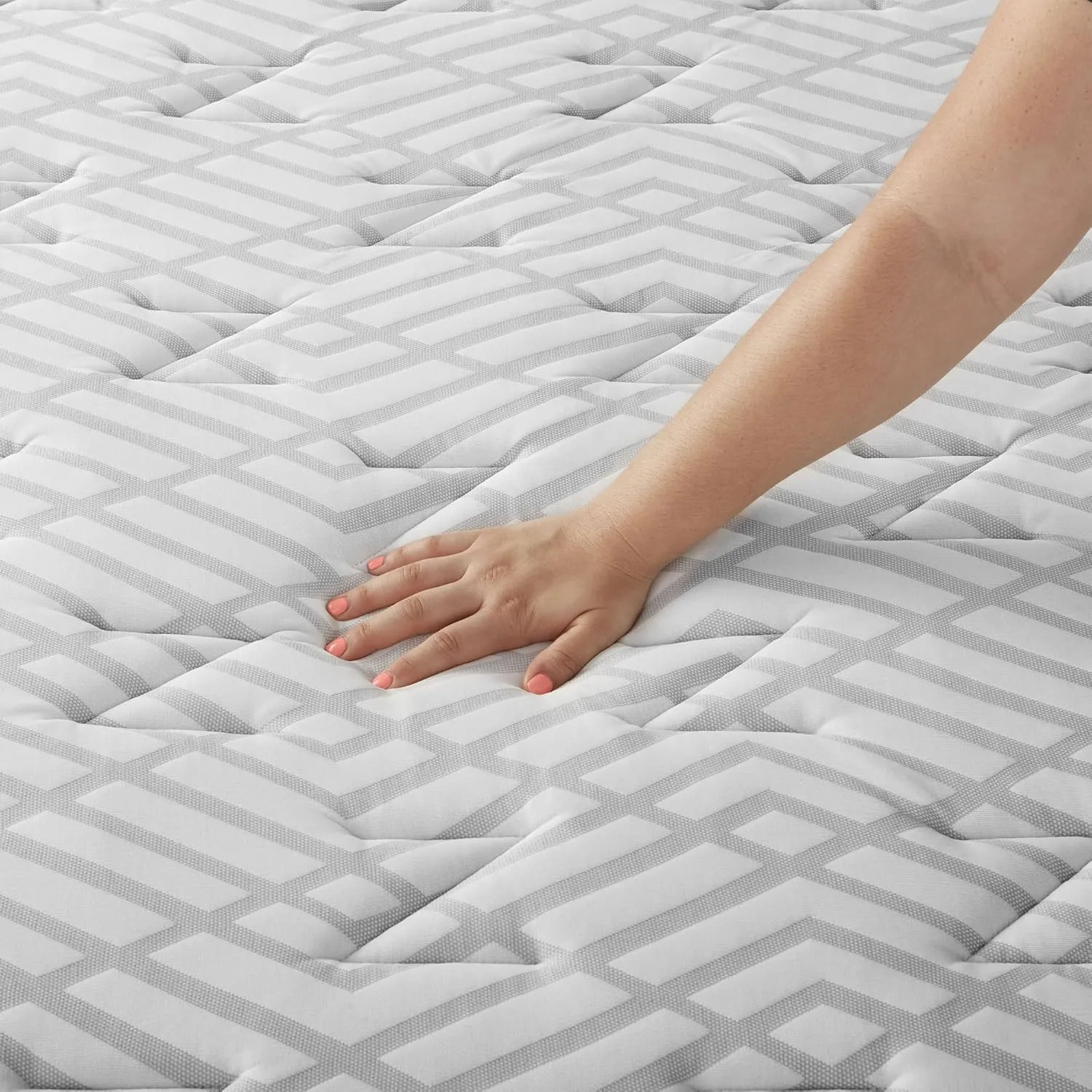 Simmons Amazon Exclusive - Premium Hybrid Memory Foam Mattress - 12 Inch, Queen Size, Individually Wrapped Coils, Cooling Foam, Quilted Cover, CertiPur-US Certified, 100-Night Trial