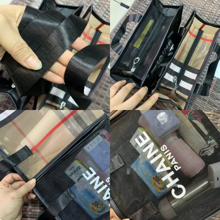 Simple Fashion Mesh Portable Wash Hand Bags