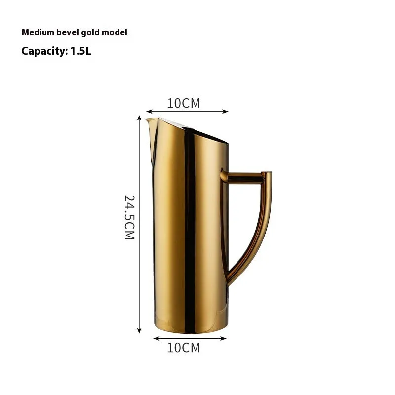 Simple Solid Color Stainless Steel Fruit Pot