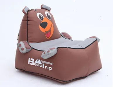 Single inflatable mattress outdoor portable folding chair