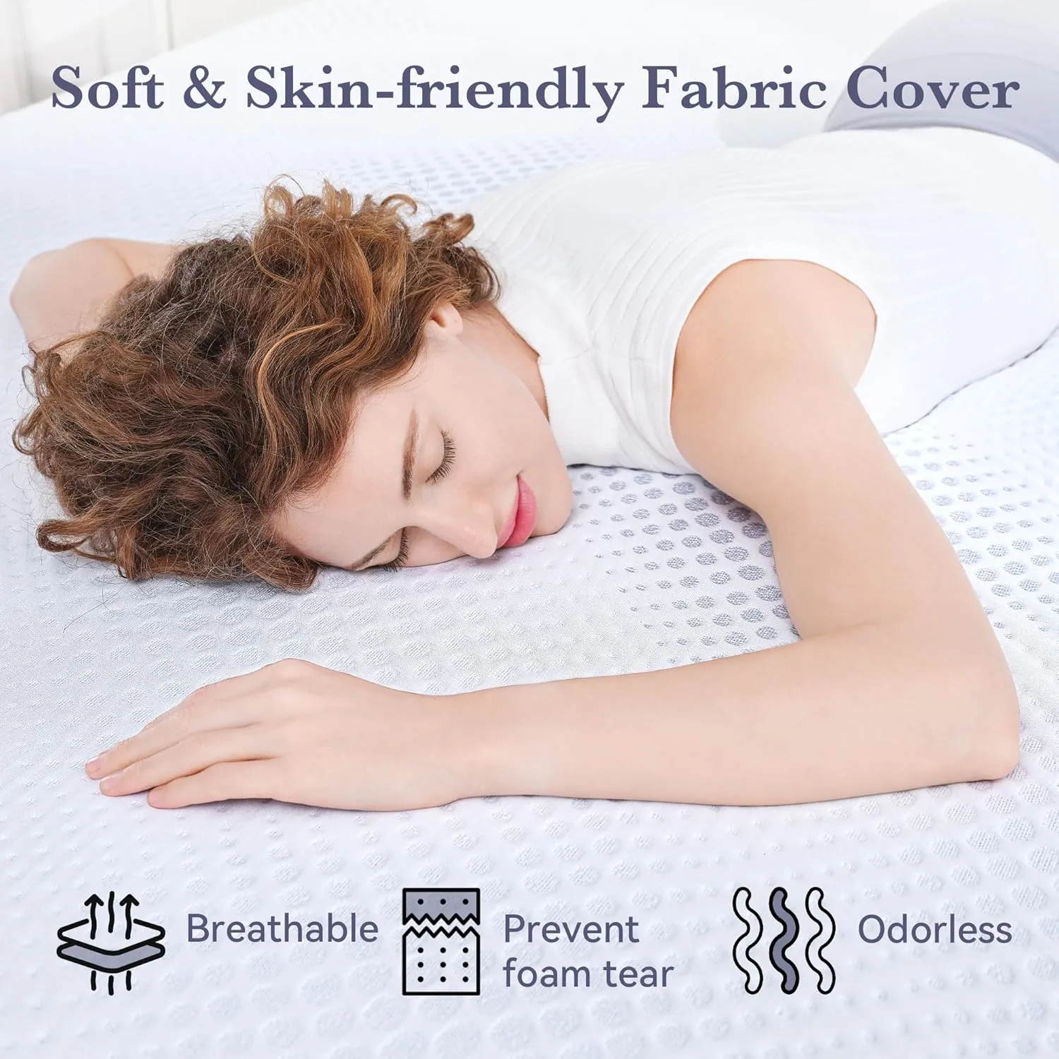 SINWEEK 3 Inch Gel Memory Foam Mattress Topper Queen Size, Mattress Pad for Body Pressure Relief, Cooling Bed Topper with Breathable Soft Cover, CertiPUR-US Certified