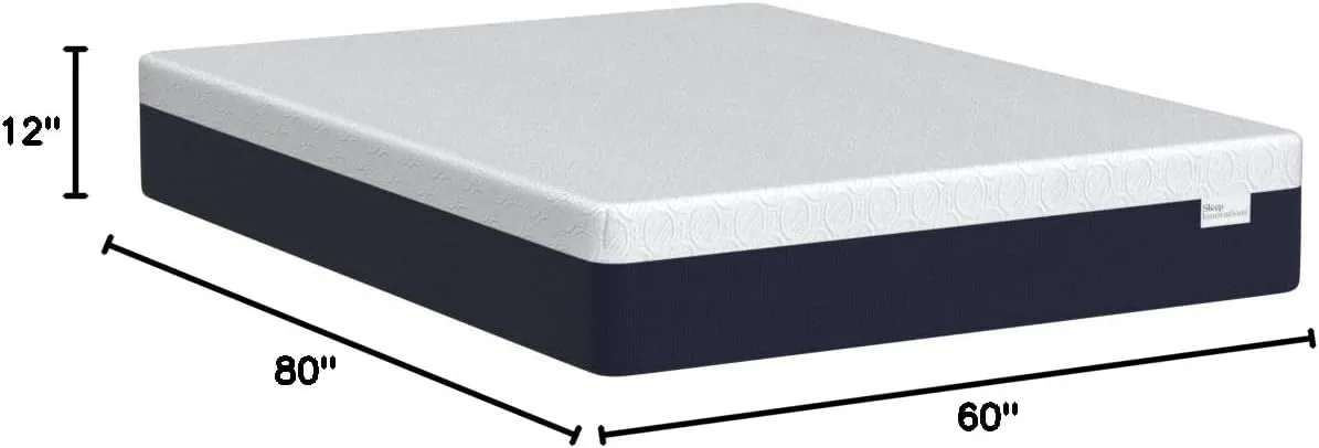 Sleep Innovations Shiloh 12 Inch Memory Foam Mattress, Queen Size, Bed in a Box, Cradling Medium Support