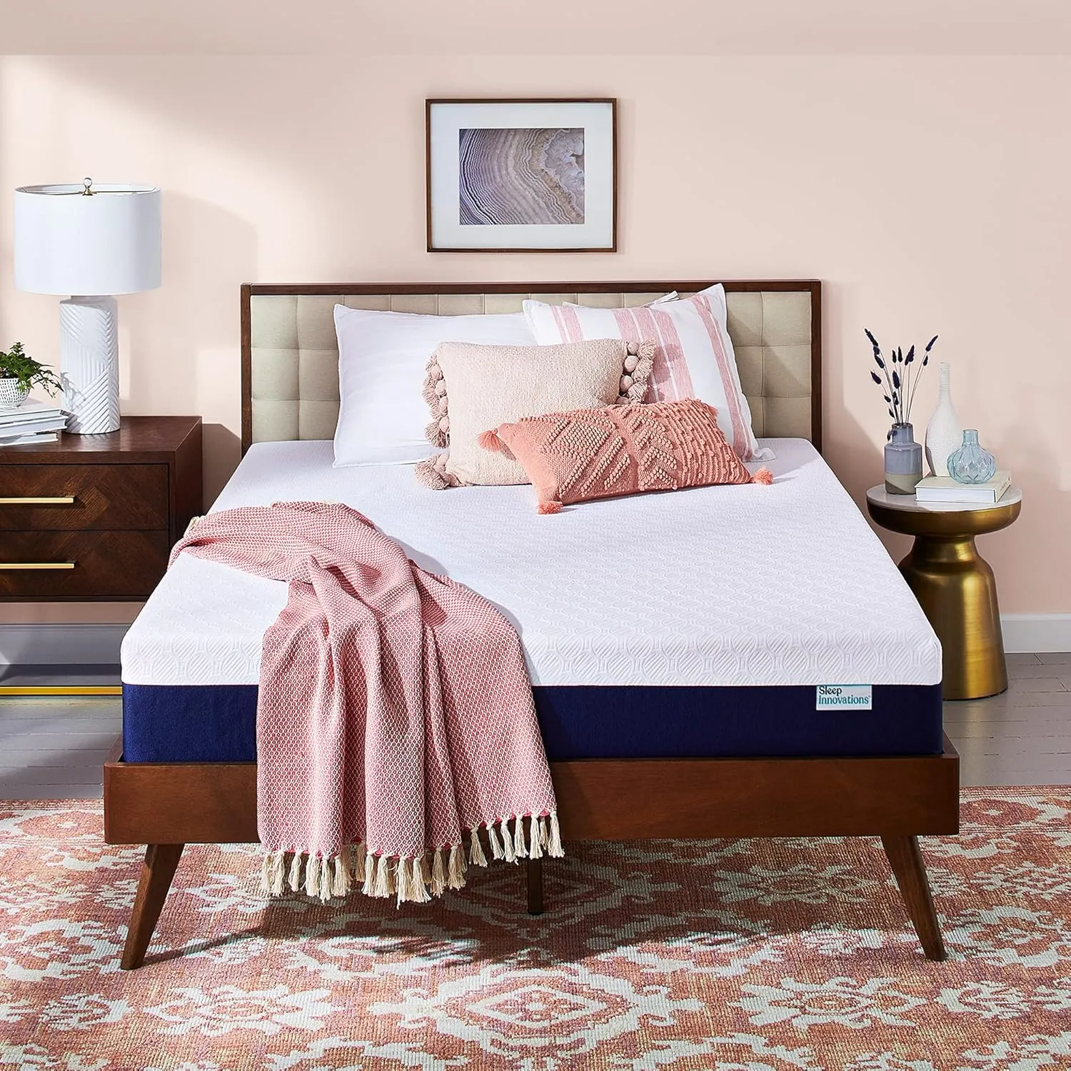 Sleep Innovations Shiloh 12 Inch Memory Foam Mattress, Queen Size, Bed in a Box, Cradling Medium Support