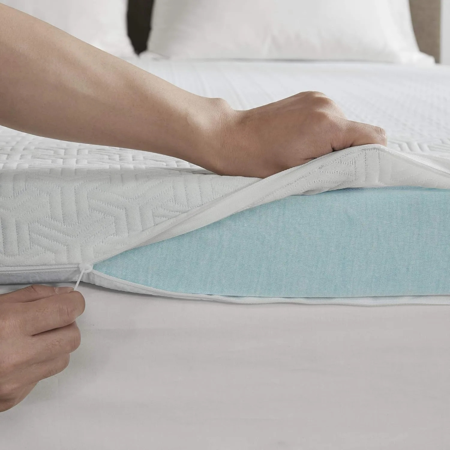 Sleep Philosophy Gel Infused Memory Foam Mattress Topper Luxurious, All Season Enhanced Bed Support, King(3" Thick), Removable 3M Cover