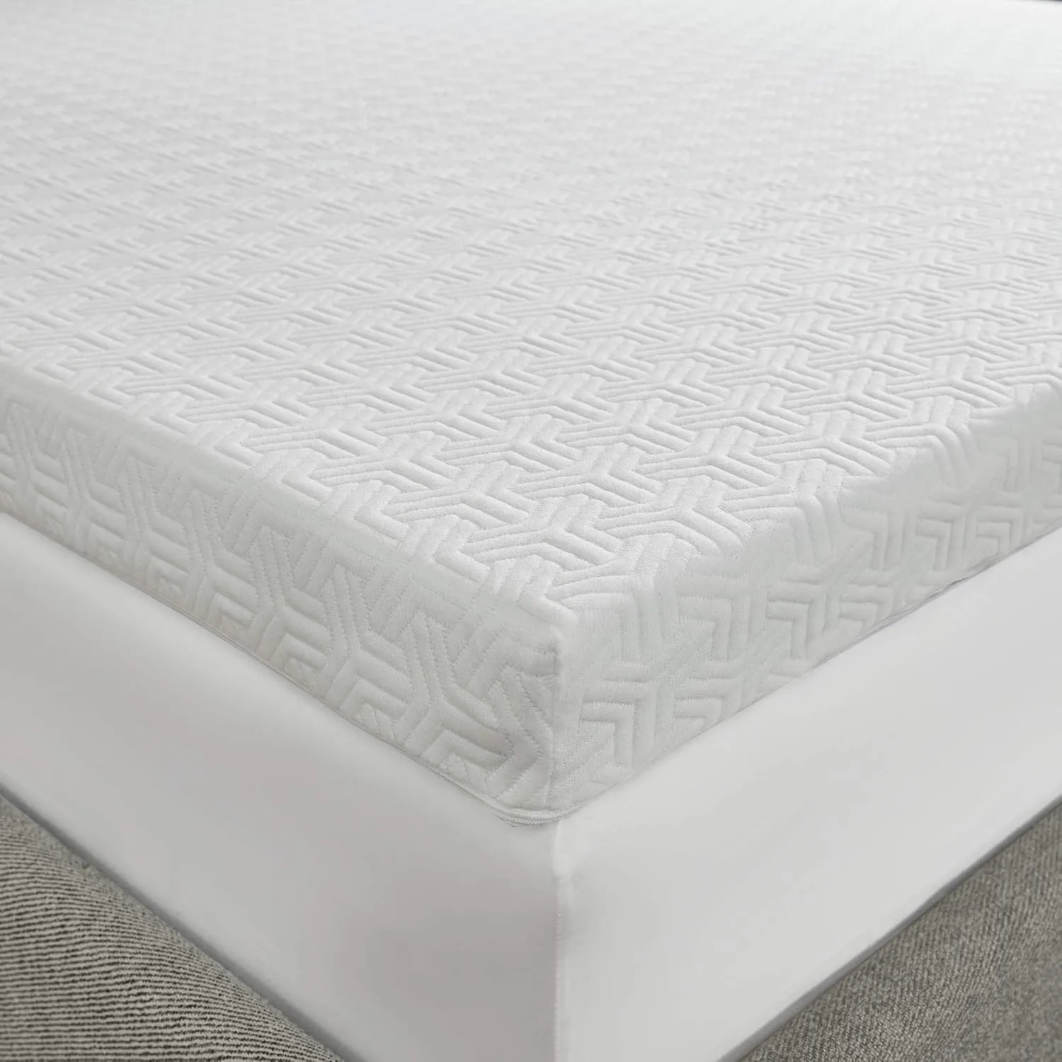 Sleep Philosophy Gel Infused Memory Foam Mattress Topper Luxurious, All Season Enhanced Bed Support, King(3" Thick), Removable 3M Cover