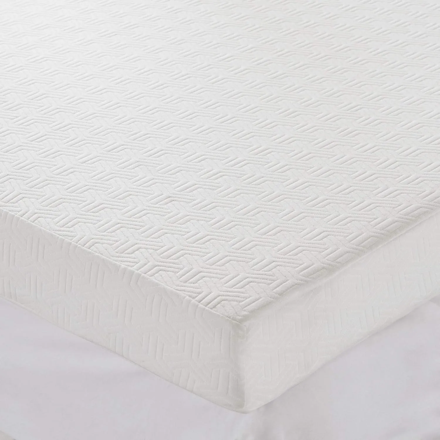 Sleep Philosophy Gel Infused Memory Foam Mattress Topper Luxurious, All Season Enhanced Bed Support, Queen, White Removable 3M Cover Scotchgard Moisture Wicking Cover