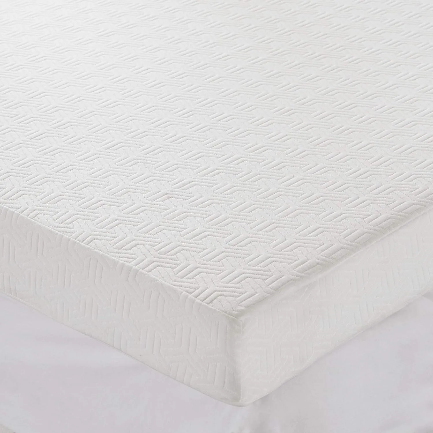 Sleep Philosophy Gel Infused Memory Foam Mattress Topper Luxurious, All Season Enhanced Bed Support, Queen, White Removable 3M Cover Scotchgard Moisture Wicking Cover