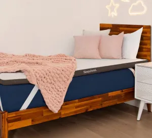 Sleepyhead Twin XL 2 Inch Premium Super Mattress Topper - Gel & Copper Memory Foam, Dorm Essentials for College Beds, Cooling, Washable CoolTech 2.0 Cover, American Made, CertiPUR-US Certified