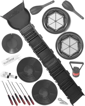 Sluice Fox Complete Gold Mining Kit with Sluice Box and Bucket Classifier | Portable Sluice Box Breaks Down into 24-Inch Sections for Easy Transport