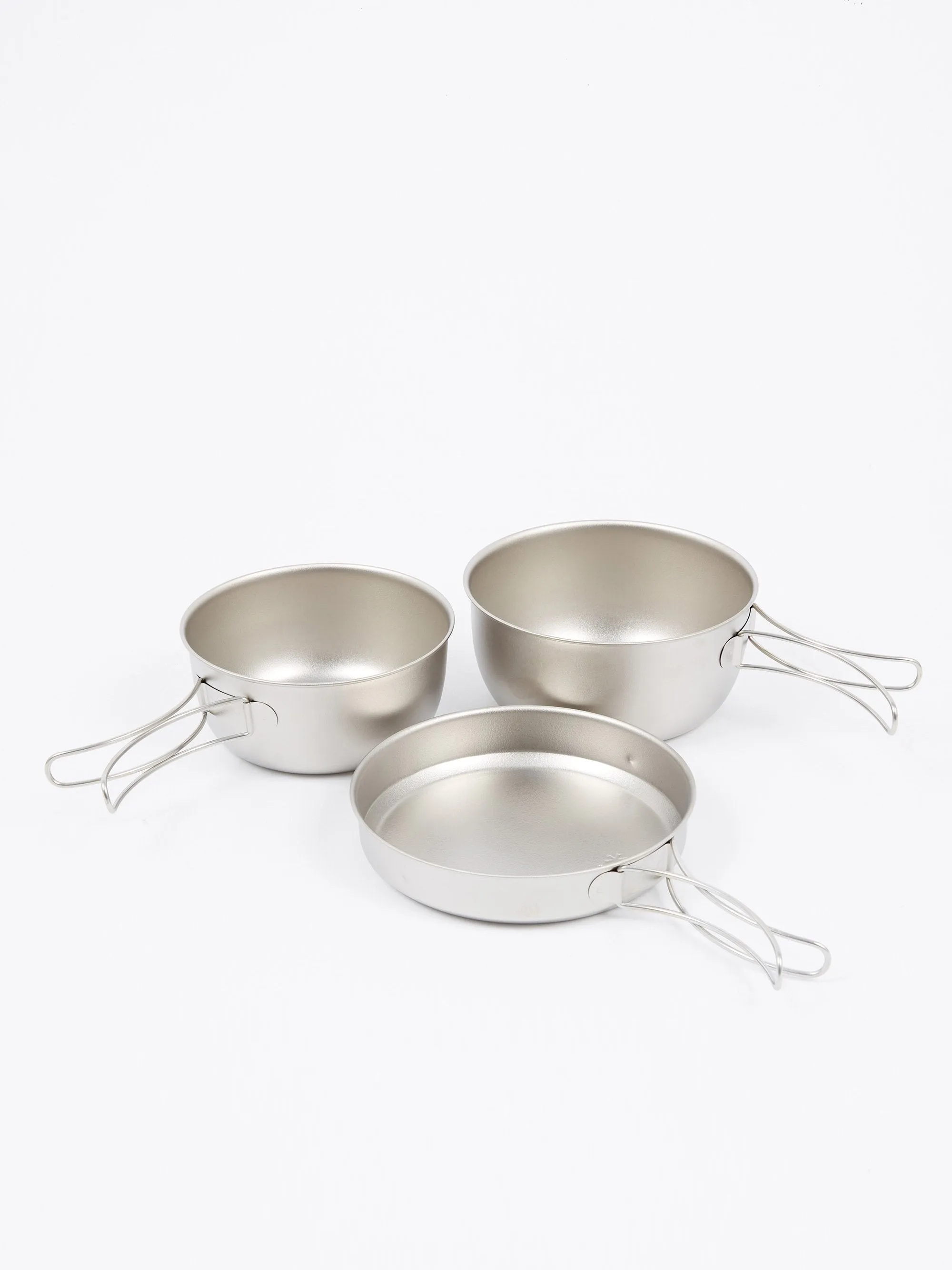 Snow Peak 3 Piece Titanium Cookset