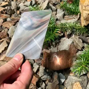Solar Fire Starter Magnifying Glass Card – Outdoor Fresnel Lens for Campfires and Survival