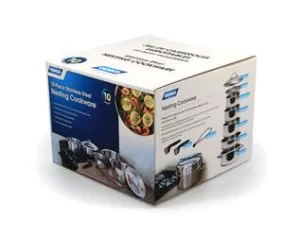 Stainless Steel Nesting Cookware Set 10-Piece Set