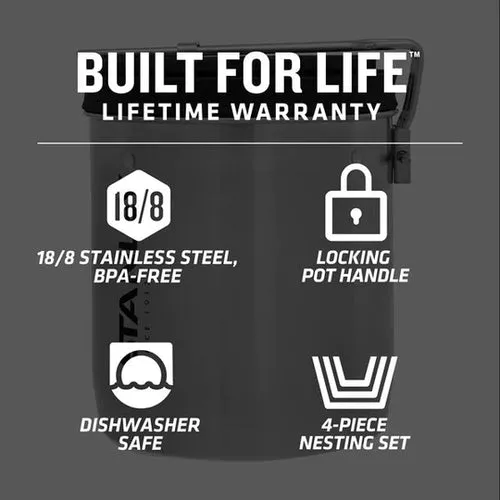 STANLEY STEEL COOKER   NESTING CUPS