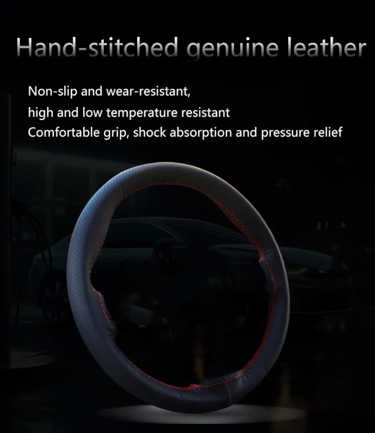 Steering Wheel Cover for Aveo for LOVA for Buick for Excelle for Daewoo for Gentra 2013 2015 for Lacetti 2006-2012 DIY Artificial Leather Car Steering Wheel Cover
