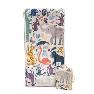 Stokke JetKids CloudSleeper, Animal Family - Inflatable Kids’ Travel Bed - Includes Integrated Pump & Packing Cube - Best for Ages 2 