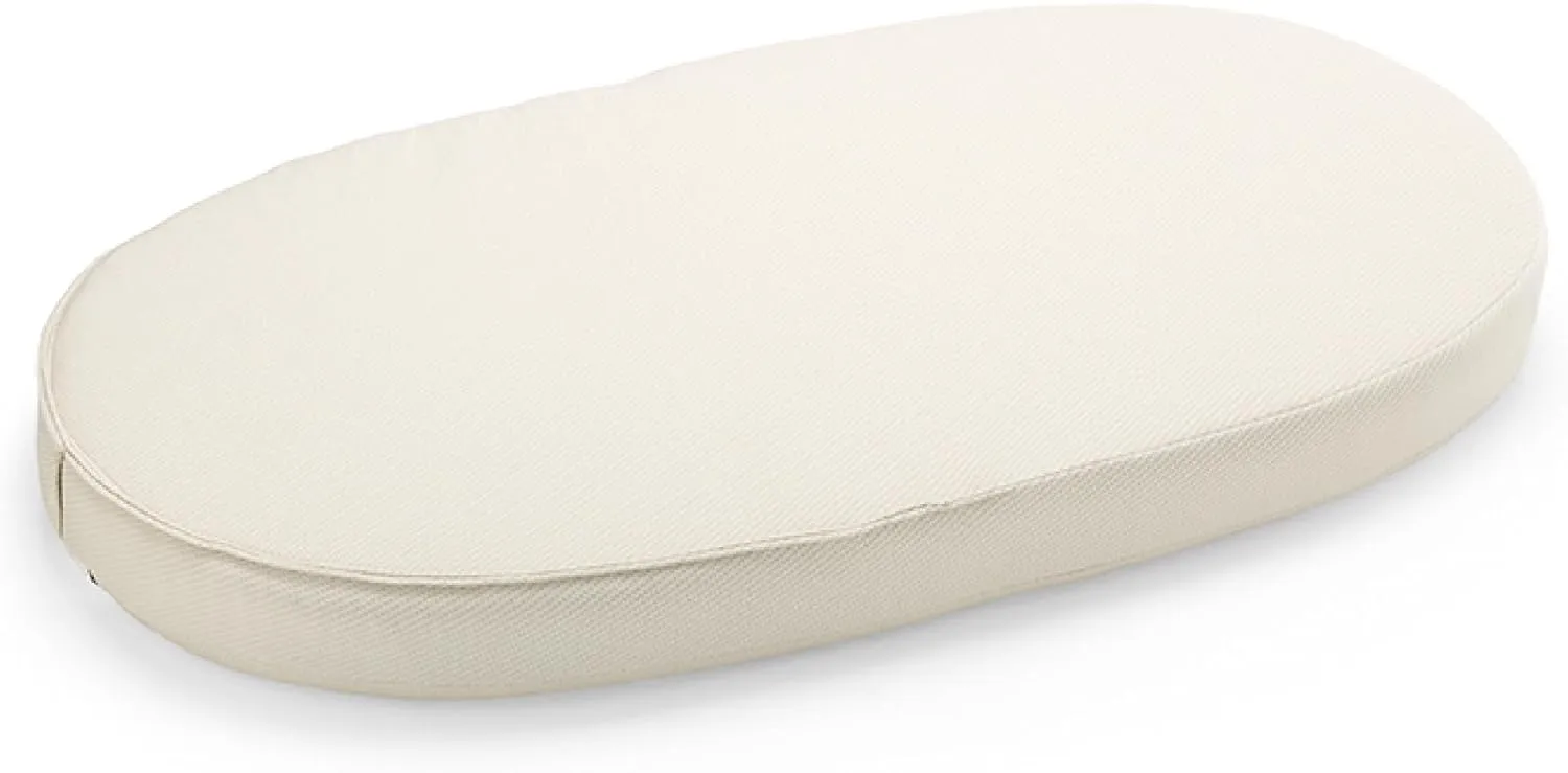 Stokke Sleepi Mattress with Organic Cover by Colgate, White - Foam Crib Mattress with Infant Support & Safety Features - Compatible Sleepi Crib/Bed