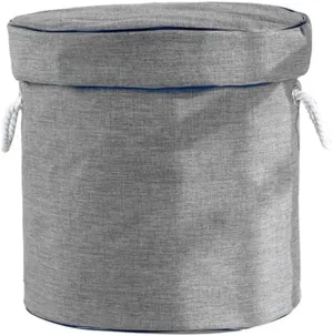 Storage Organizer Baskets and Play Mat, Outdoor Quick Storage Bag, Bag with Zipper, Organizer, Quick Collapsible Canvas Bin-Light Grey