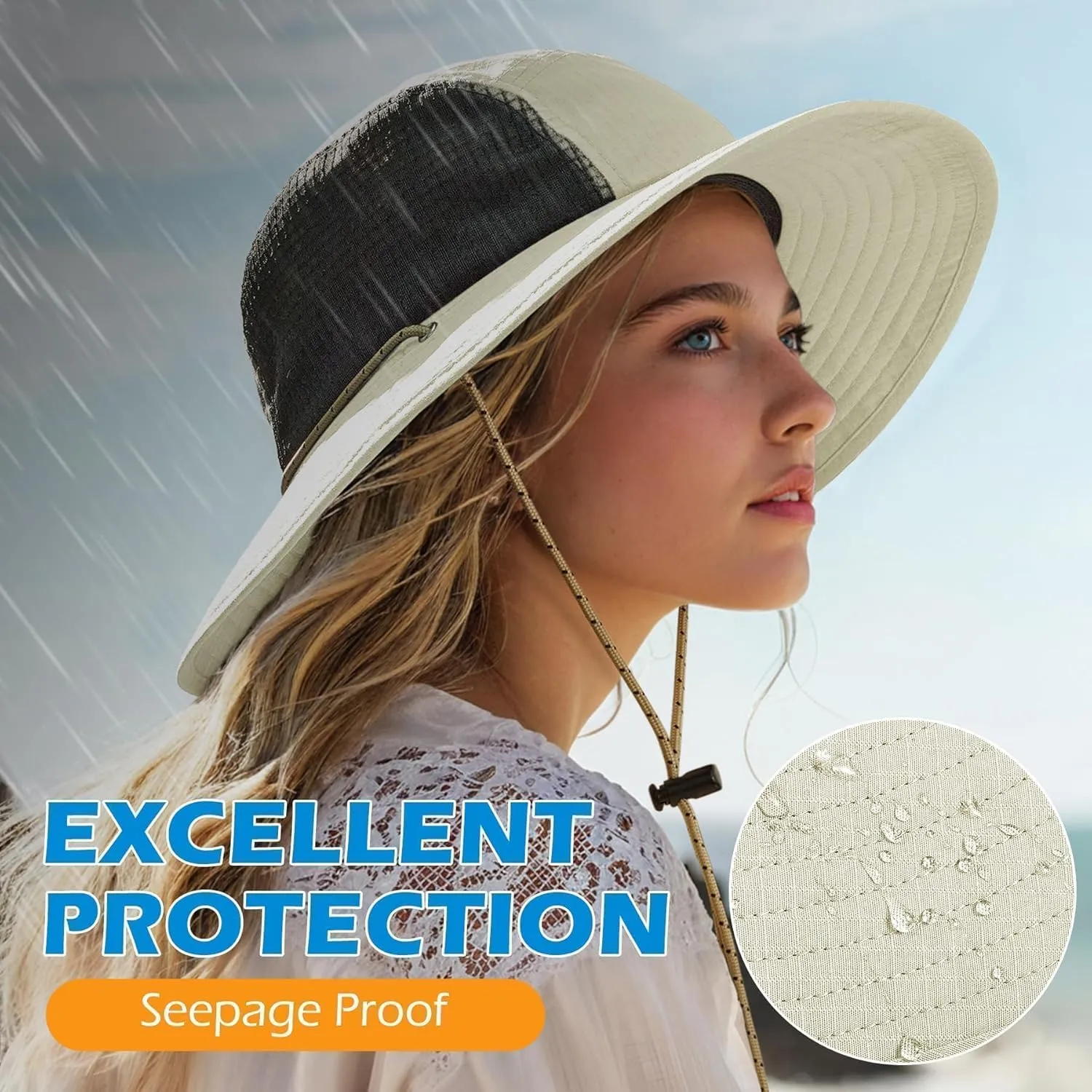 Sukeen Sun Hats for Women, Wide Brim Hats for Mens, Fishing Hat, Bucket Hat, Summer Packable Beach Hat, UV Protection 50  Hat