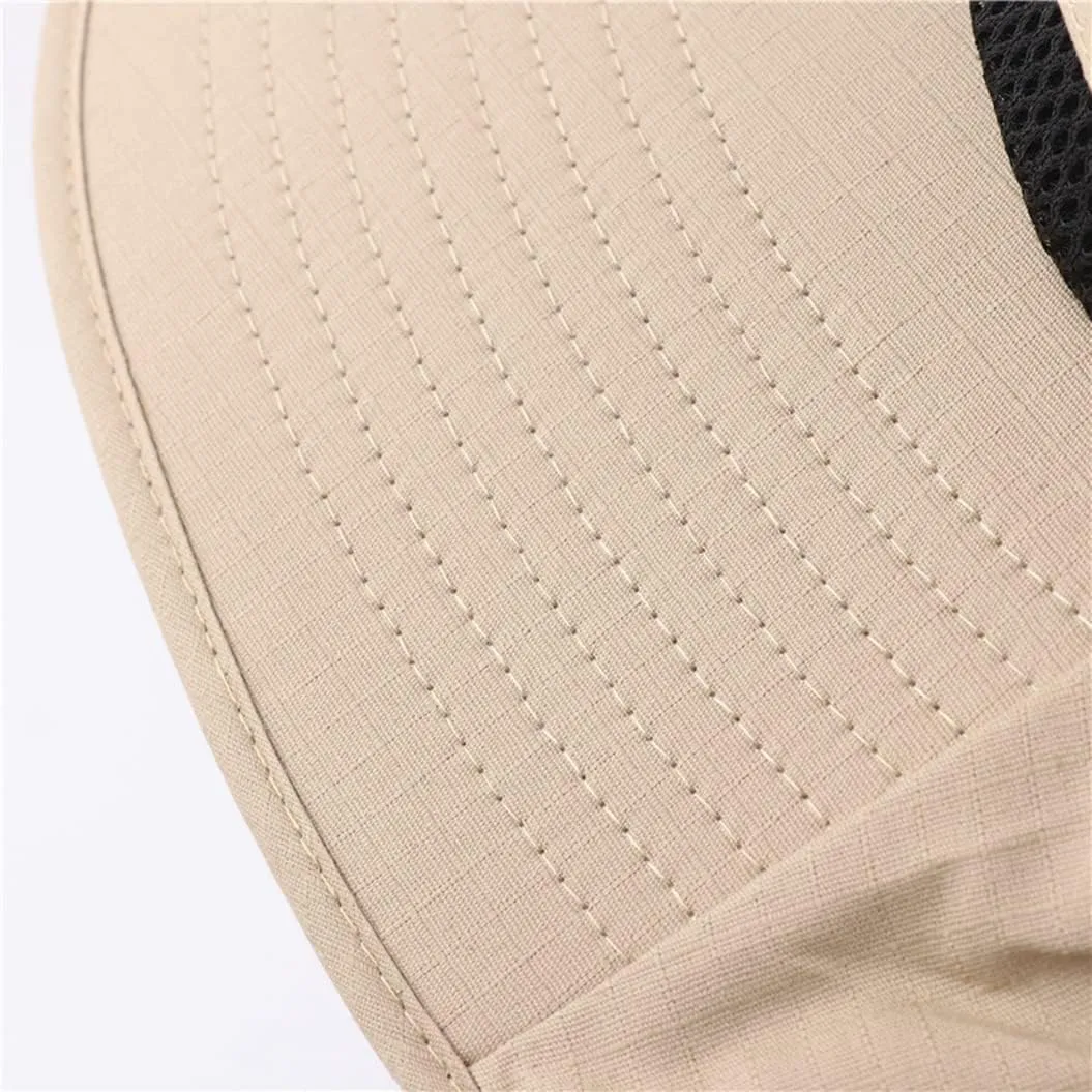 Summer Adjustable Sun Protection Fishing Hat Outdoor Wide Brim Boonie Bucket Mesh Breathable Sun Cap