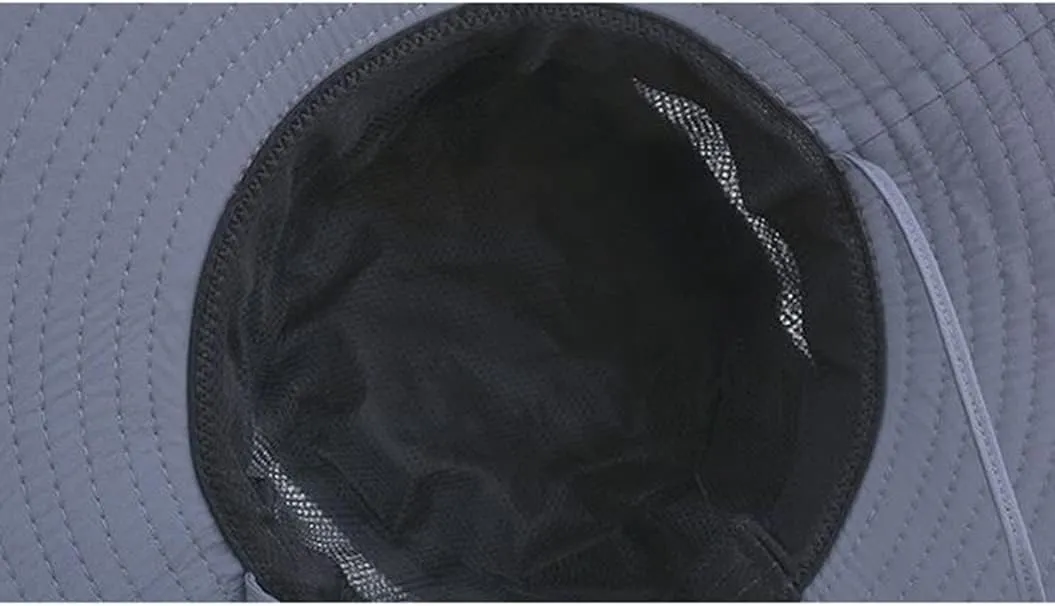Summer Wide Brim Fishing Hats Unisex Breathable Mesh Bucket Hat Outdoor Beach Panama Sun Cap Visor
