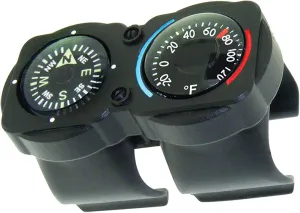 Sun Company CyclGage Bike Thermometer and Compass | Bicycle Handlebar Accessory