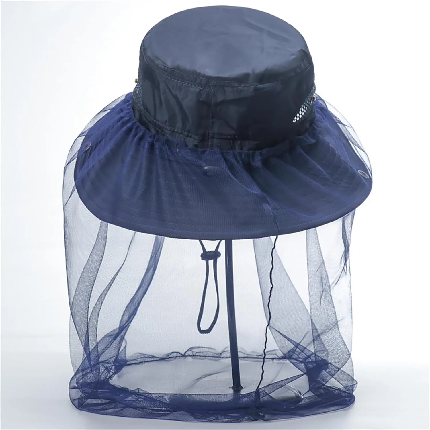 Sun Hat for Men Women Midge Net with Removable Netting Bucket Hat Mosquito Hat for Beekeeper Hiking Fishing Camping