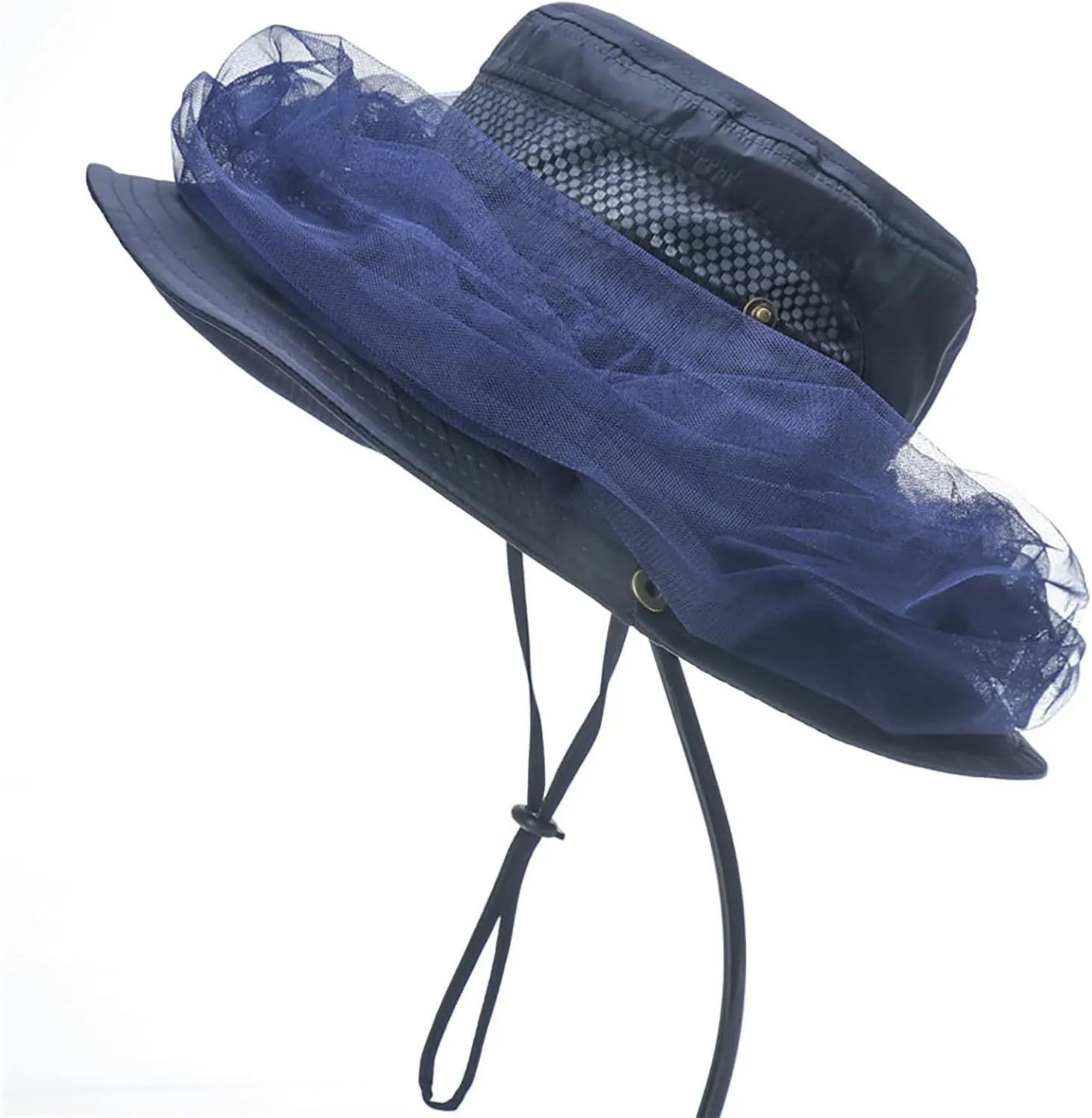 Sun Hat for Men Women Midge Net with Removable Netting Bucket Hat Mosquito Hat for Beekeeper Hiking Fishing Camping