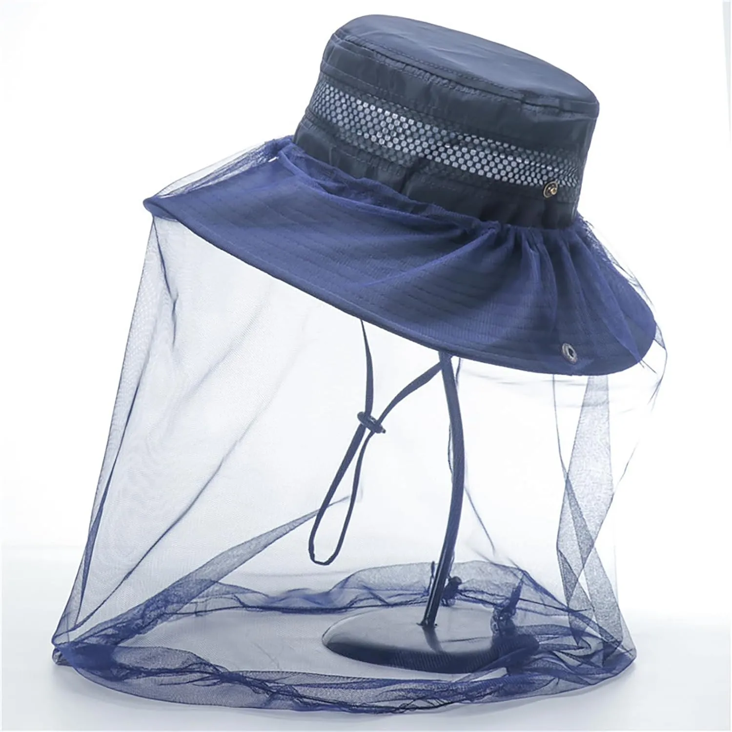 Sun Hat for Men Women Midge Net with Removable Netting Bucket Hat Mosquito Hat for Beekeeper Hiking Fishing Camping