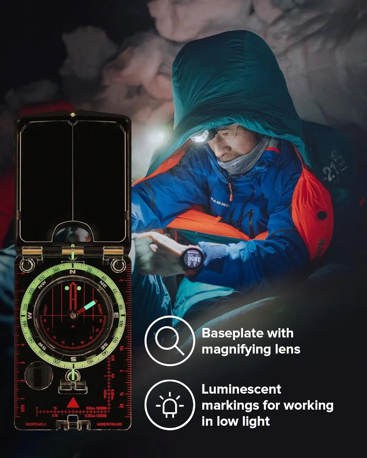 SUUNTO MC-2 Compass: Top-of-The-line Compass for Professionals & serious Hikers